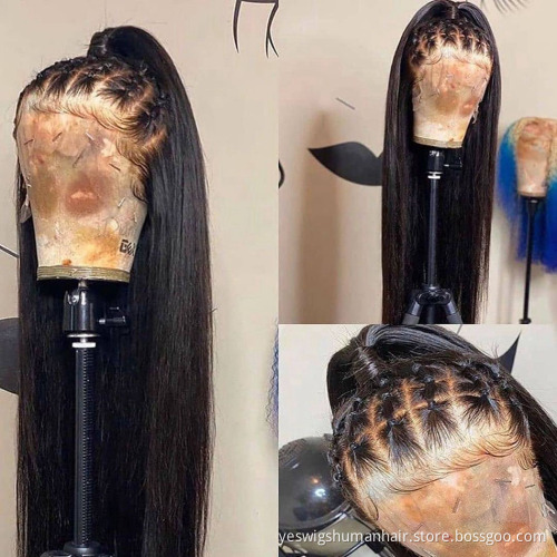 Raw Peruvian Virgin Human Hair Full Hd Lace Front Wig Yeswigs Wholesale Transparent Lace Frontal Wig Human Hair For Black Women